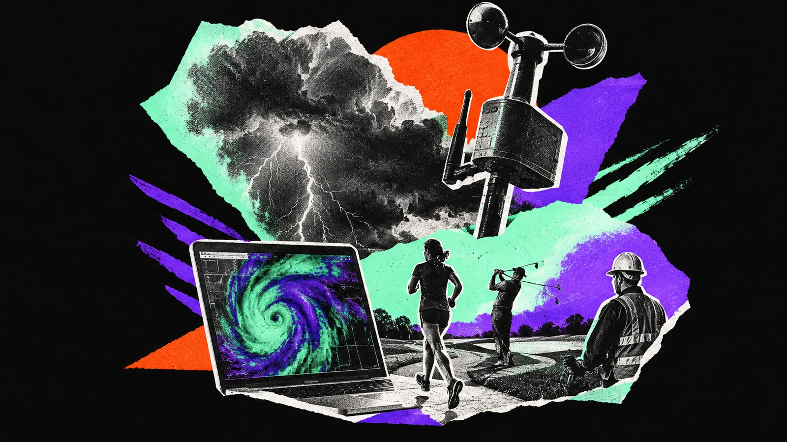 Ilustración editorial para Perry Weather